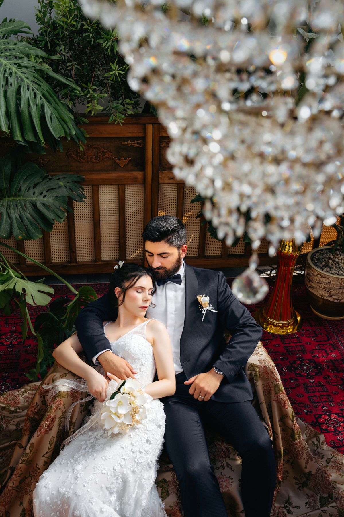 Elegant Boca Raton wedding couple