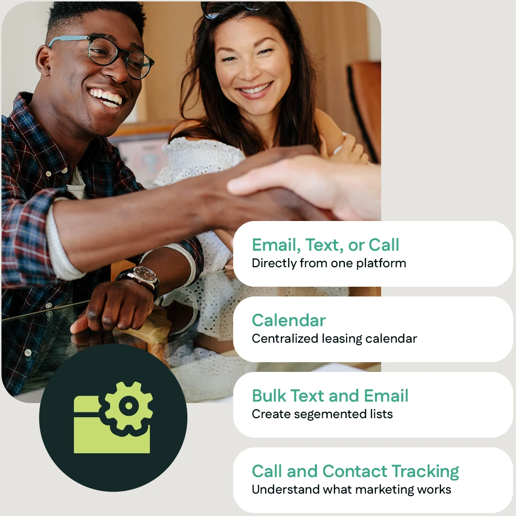 Smart Leasing Platform automations and contact timeline