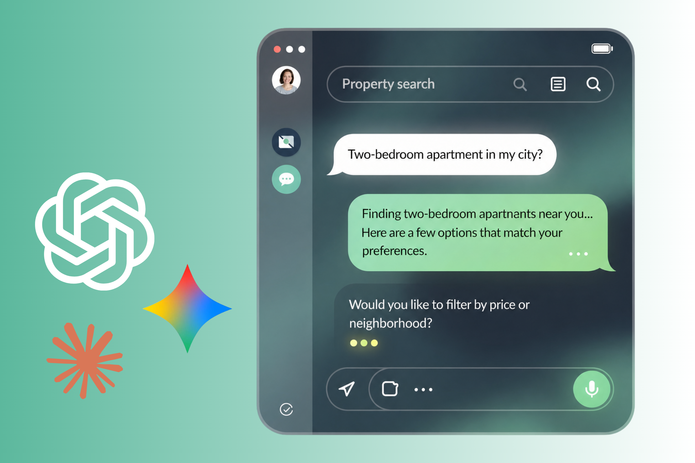 A renter searching for an apartment on a phone