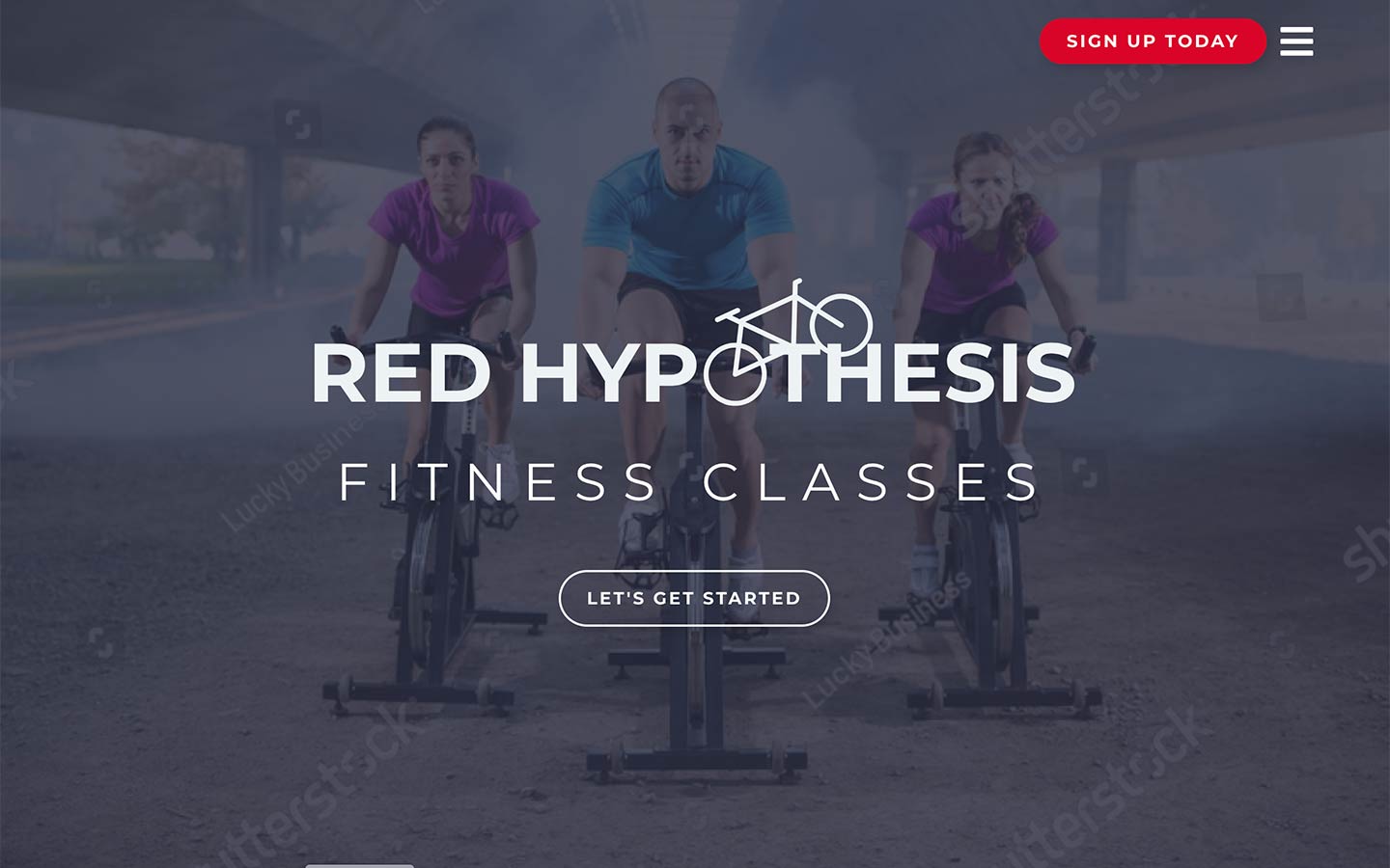 Red Hypothesis website template preview