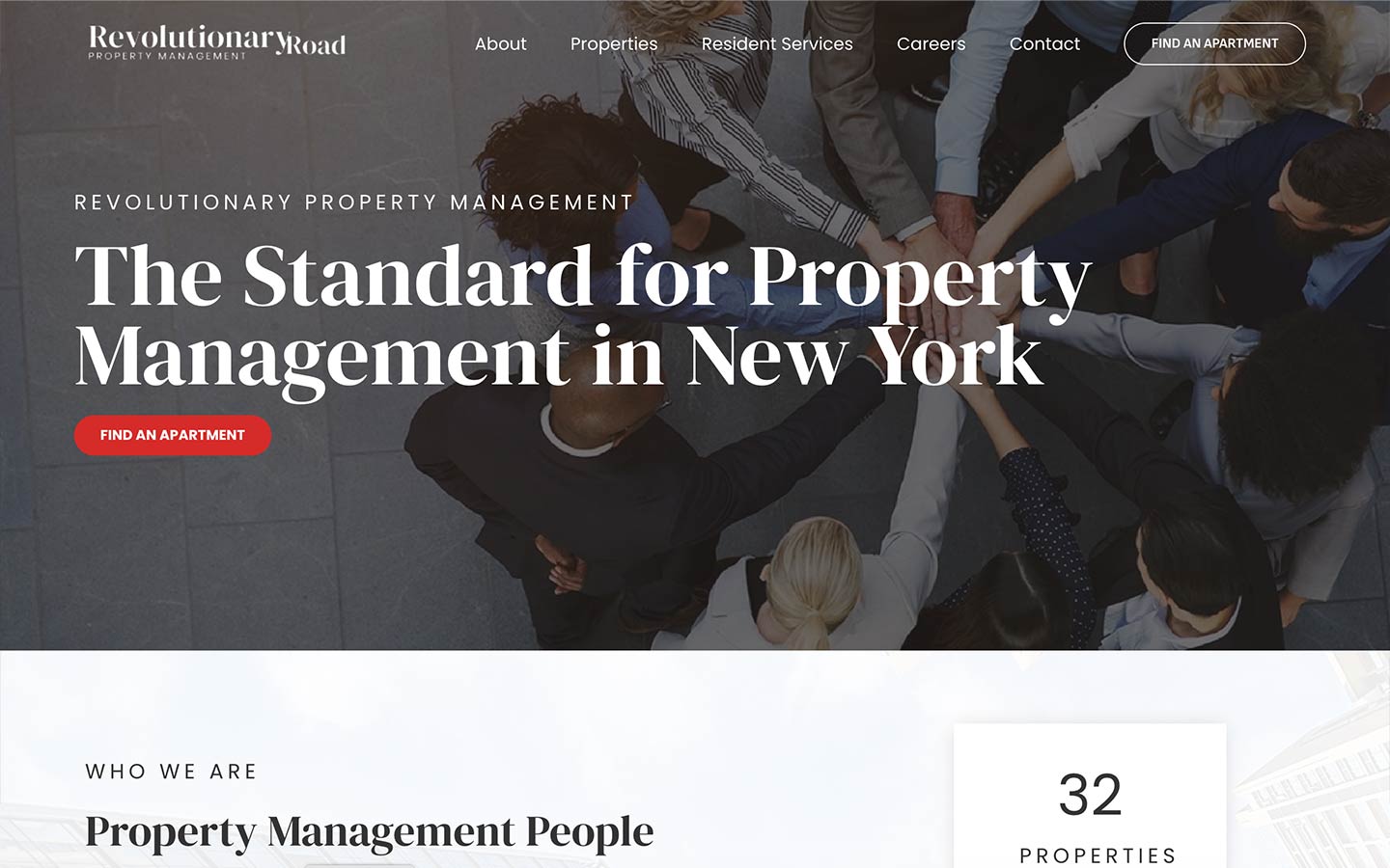 Revolution website template preview